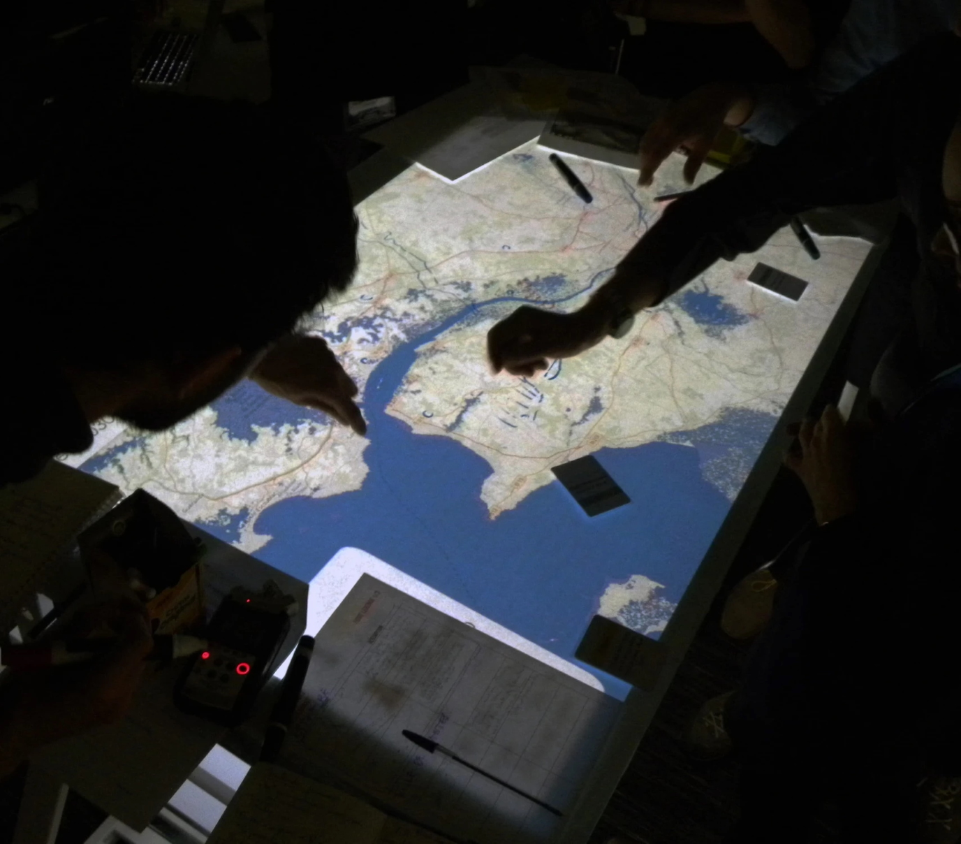 Imagining a common future around a map